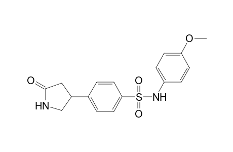 Benzenesulfonamide, N-(4-methoxyphenyl)-4-(5-oxopyrrolidin-3-yl)-