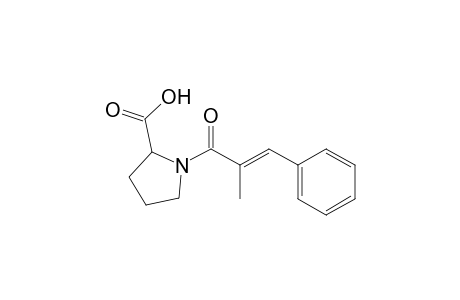 1-[(E)-2-methyl-1-oxo-3-phenylprop-2-enyl]-2-pyrrolidinecarboxylic acid