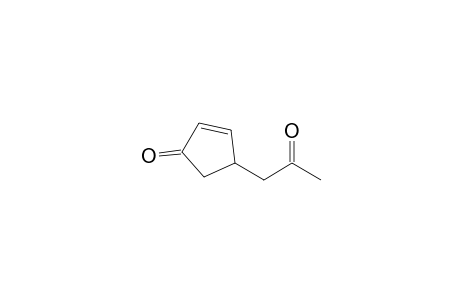 2-Cyclopenten-1-one, 4-(2-oxopropyl)-