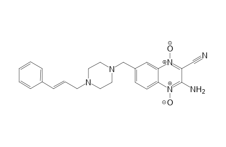(E)-3-Amino-7(6)-[4-(3-phenyl-2-propenyl) piperazine-1-ylmethyl]quinoxaline-2-carbonitrile 1,4-dioxide