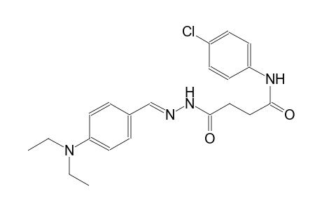 butanoic acid, 4-[(4-chlorophenyl)amino]-4-oxo-, 2-[(E)-[4-(diethylamino)phenyl]methylidene]hydrazide