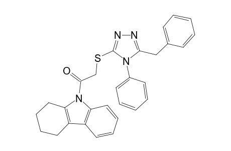 2-[(5-benzyl-4-phenyl-1,2,4-triazol-3-yl)sulfanyl]-1-(1,2,3,4-tetrahydrocarbazol-9-yl)ethanone