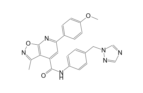isoxazolo[5,4-b]pyridine-4-carboxamide, 6-(4-methoxyphenyl)-3-methyl-N-[4-(1H-1,2,4-triazol-1-ylmethyl)phenyl]-