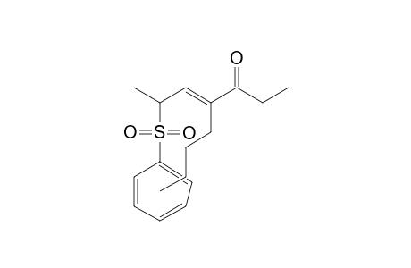 4-Butyl-2-(phenylsulfonyl)hept-3-en-5-one
