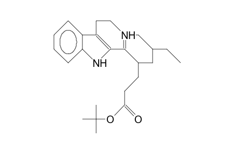 3-Ethyl-1,2,3,4,5,6-hexahydro-indolo(2,3-A)quinolizinylium-1-propionic acid, tert-butyl ester cation