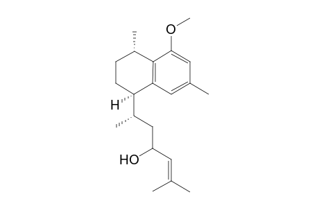 (6S)-6-[(1R,4S)-5-methoxy-4,7-dimethyl-1,2,3,4-tetrahydronaphthalen-1-yl]-2-methyl-2-hepten-4-ol