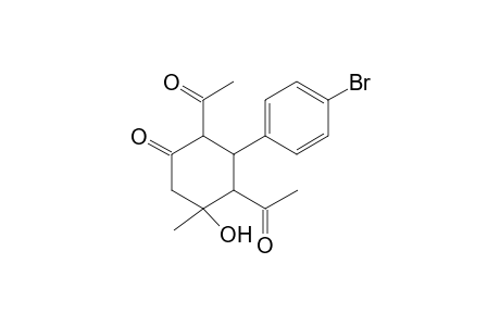 2,4-Diacetyl-3-(4-bromophenyl)-5-hydroxy-5-methylcyclohexanone