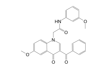 1-quinolineacetamide, 3-benzoyl-1,4-dihydro-6-methoxy-N-(3-methoxyphenyl)-4-oxo-