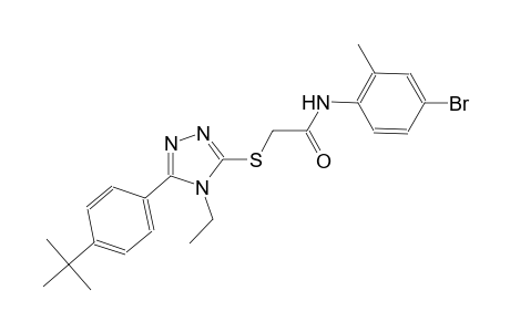 N-(4-bromo-2-methylphenyl)-2-{[5-(4-tert-butylphenyl)-4-ethyl-4H-1,2,4-triazol-3-yl]sulfanyl}acetamide