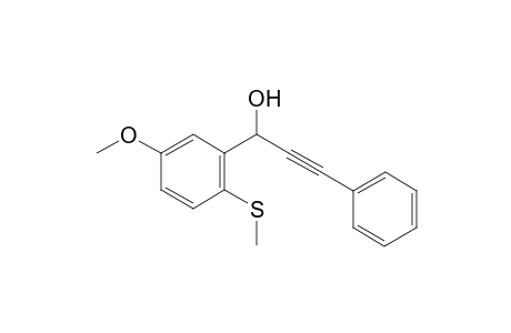 1-(5-Methoxy-2-(methylthio)phenyl)-3-phenylprop-2-yn-1-ol