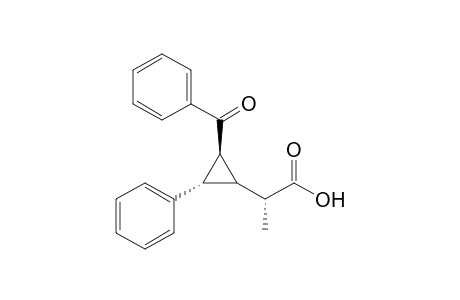 trans-(+-)-(2R)-2-(2-Benzoyl-3-phenylcyclopropyl)propanoic acid
