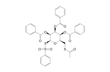 6-S-ACETYL-2,3,4-TRI-O-BENZOYL-1-S-PHENYLSULFONYL-1,6-DITHIO-BETA-D-TALOSE