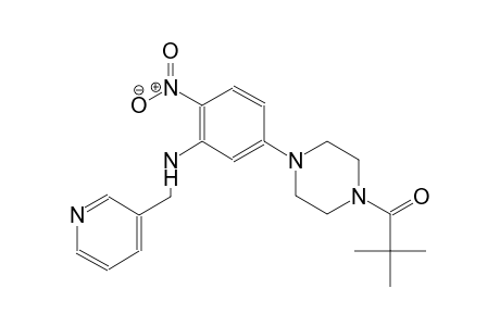 N-{5-[4-(2,2-dimethylpropanoyl)-1-piperazinyl]-2-nitrophenyl}-N-(3-pyridinylmethyl)amine