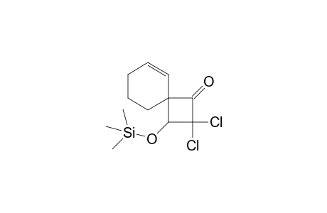 3-Cyclohexenespiro[3'.3']dichloro-4'-(trimethylsiloxy)-cyclobutan-2'-one