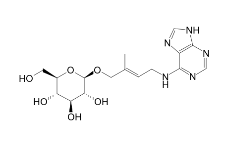 .beta.-D-Glucopyranoside, 2-methyl-4-(9H-purin-6-ylamino)-2-butenyl, (E)-
