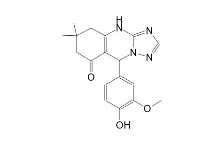 9-(4-hydroxy-3-methoxyphenyl)-6,6-dimethyl-5,6,7,9-tetrahydro[1,2,4]triazolo[5,1-b]quinazolin-8(4H)-one