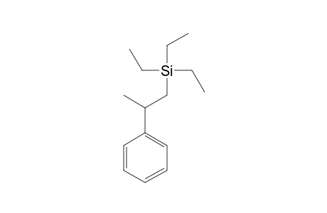 Triethyl[2-(phenyl)propyl]silane