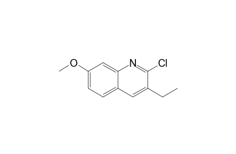2-chloranyl-3-ethyl-7-methoxy-quinoline