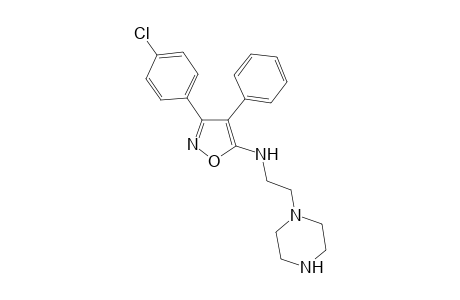 3-(4-Chlorophenyl)-4-phenyl-5-(2-piperazinoethylamino)-isoxazole