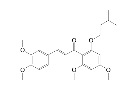 2'-(3-Methylbutyl)oxy-3,4,4',6'-tetramethoxychalcone (isomer 1)