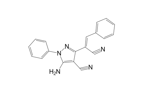 .alpha.-(5-Amino-4-cyano-1-phenyl-3-pyrazolyl)cinnamonitrile