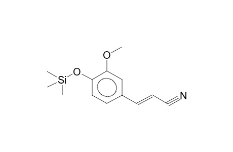(E)-1-(2-CYANOVINYL)-3-METHOXY-4-TRIMETHYLSILYLOXYBENZENE