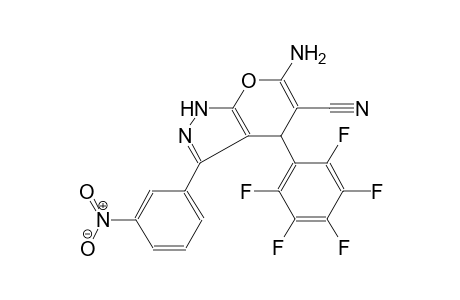 6-Amino-3-(3-nitrophenyl)-4-(2,3,4,5,6-pentafluorophenyl)-2,4-dihydropyrano[2,3-c]pyrazole-5-carbonitrile