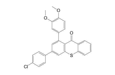 3-(4-Chlorophenyl)-1-(3,4-dimethoxyphenyl)-9H-thioxanthen-9-one