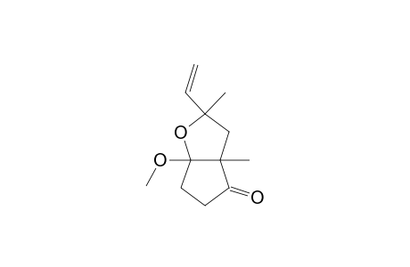 4H-Cyclopenta[b]furan-4-one, hexahydro-2-ethenyl-6a-methoxy-2,3a-dimethyl-