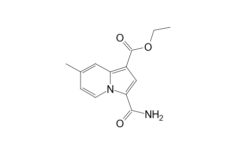 Ethyl 3-carbamoyl-7-methylindolizine-1-carboxylate