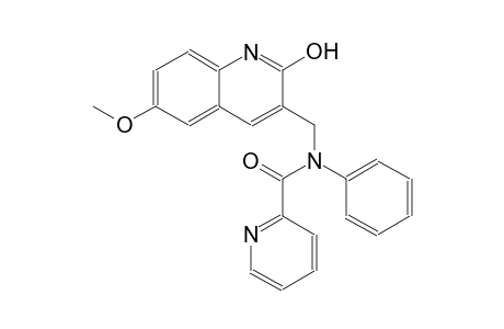N-[(2-hydroxy-6-methoxy-3-quinolinyl)methyl]-N-phenyl-2-pyridinecarboxamide
