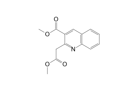 2-Quinolineacetic acid, 3-(methoxycarbonyl)-, methyl ester
