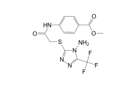4-[2-(4-Amino-5-trifluoromethyl-4H-[1,2,4]triazol-3-ylsulfanyl)-acetylamino]-benzoic acid methyl ester