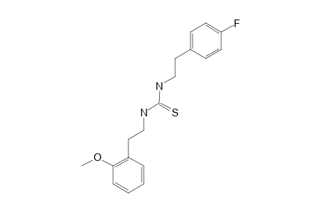 N-[2-(4-FLUOROPHENETHYL)]-N'-[2-(2-METHOXYPHENETHYL)]-THIOUREA