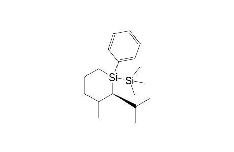 (S) 1-Phenyl-1-(trimethylsilyl)-2-isopropyl-3-methyl-1-silacyclohexane