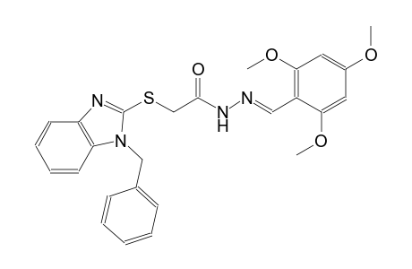 acetic acid, [[1-(phenylmethyl)-1H-benzimidazol-2-yl]thio]-, 2-[(E)-(2,4,6-trimethoxyphenyl)methylidene]hydrazide