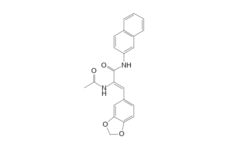 2-Acetylamino-3-benzo[1,3]dioxol-5-yl-N-naphthalen-2-yl-acrylamide