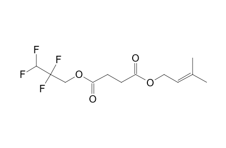 Succinic acid, 3-methylbut-2-en-1-yl 2,2,3,3-tetrafluoropropyl ester