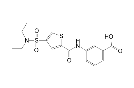 3-[({4-[(diethylamino)sulfonyl]-2-thienyl}carbonyl)amino]benzoic acid