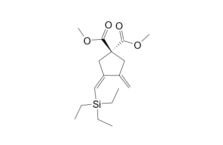 (Z)-1,1-DICARBOMETHOXY-3-METHYLENE-4-TRIETHYL-SILYLMETHYLENE-CYCLOPENTANE