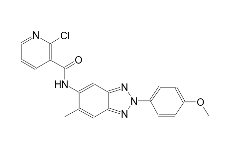 3-pyridinecarboxamide, 2-chloro-N-[2-(4-methoxyphenyl)-6-methyl-2H-1,2,3-benzotriazol-5-yl]-