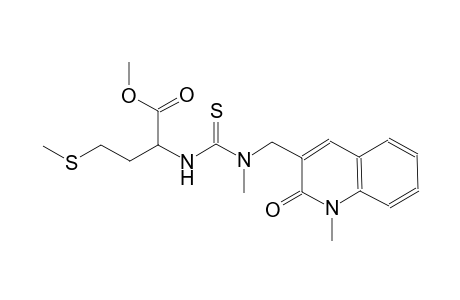 butanoic acid, 2-[[[[(1,2-dihydro-1-methyl-2-oxo-3-quinolinyl)methyl]methylamino]carbonothioyl]amino]-4-(methylthio)-, methyl ester, (2S)-