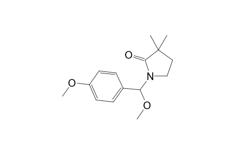 1-[Methoxy(4-methoxyphenyl)methyl]-3,3-dimethylpyrrolidin-2-one