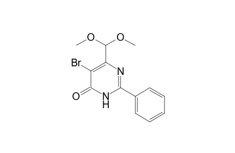 5-Bromo-2-phenyl-6-(dimethoxymethyl)pyrimidin-4(3H)-one