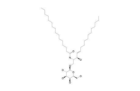 TURBOSTATIN_3;1-O-BETA-D-GALACTOPYRANOSYL-2-S-HEXADECANOYLAMINO-3-R-HYDROXY-4-E-HEXADECENE