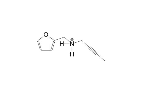 N-(2-furylmethyl)-2-butyn-1-aminium