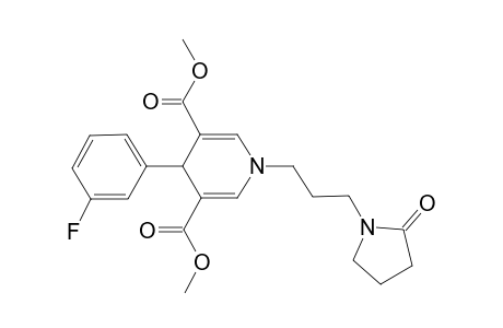 4-(3-fluorophenyl)-1-[3-(2-ketopyrrolidino)propyl]-4H-pyridine-3,5-dicarboxylic acid dimethyl ester