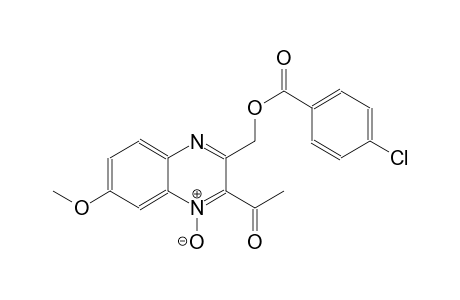 (3-acetyl-6-methoxy-4-oxido-2-quinoxalinyl)methyl 4-chlorobenzoate