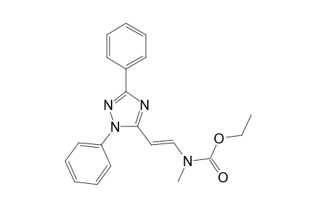 5-[2-(N-Methyl-N-ethoxycarbonylamino)vinyl]-1,3-diphenyl-1,2,4-triazole