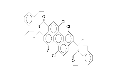 N,N'-Bis(2,6-diisopropyl-phenyl)-1,6,7,13-tetrachloro-perylene-3,4,9,10-tetracarboxylic acid, imide